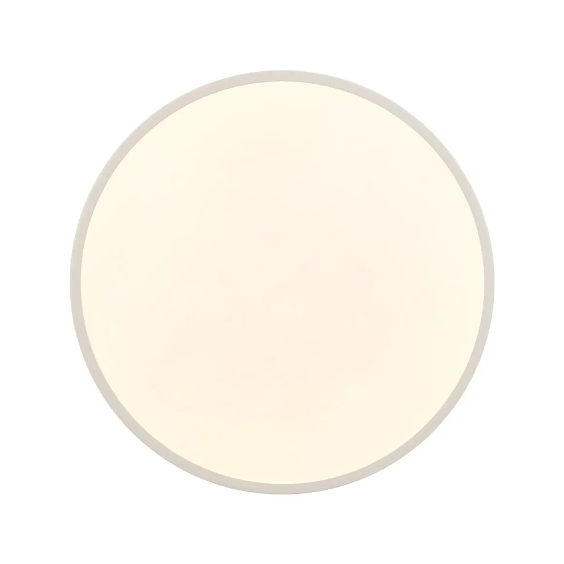 Scandinavian Brass White Round Dimmable LED Semi Flush Light