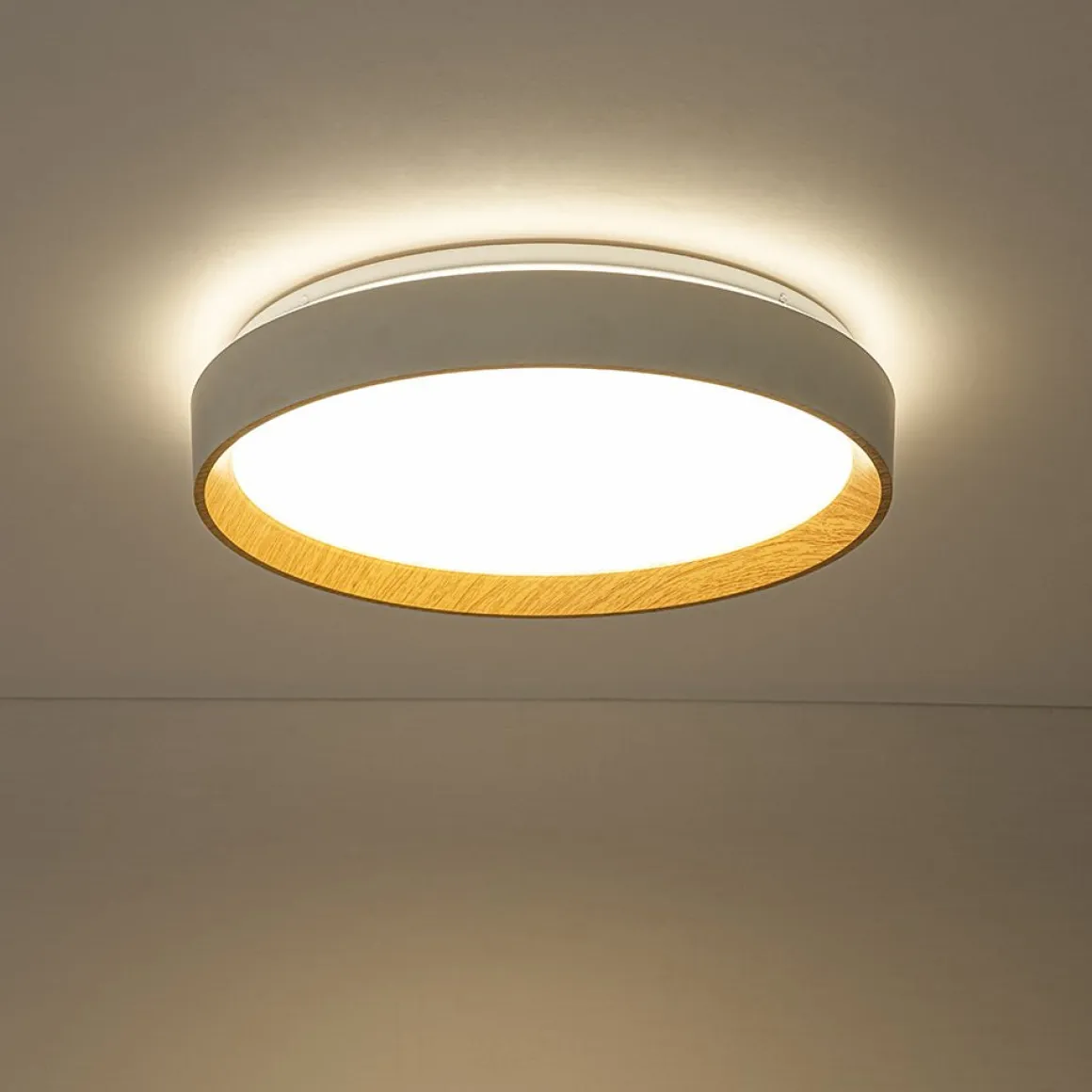 Scandinavian 5CCT Dimmable LED Round Flush Mount Light