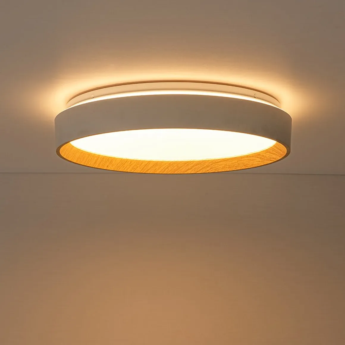 Scandinavian 5CCT Dimmable LED Round Flush Mount Light