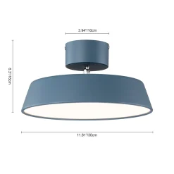 Scandinavian LED Semi Flush Ceiling Light