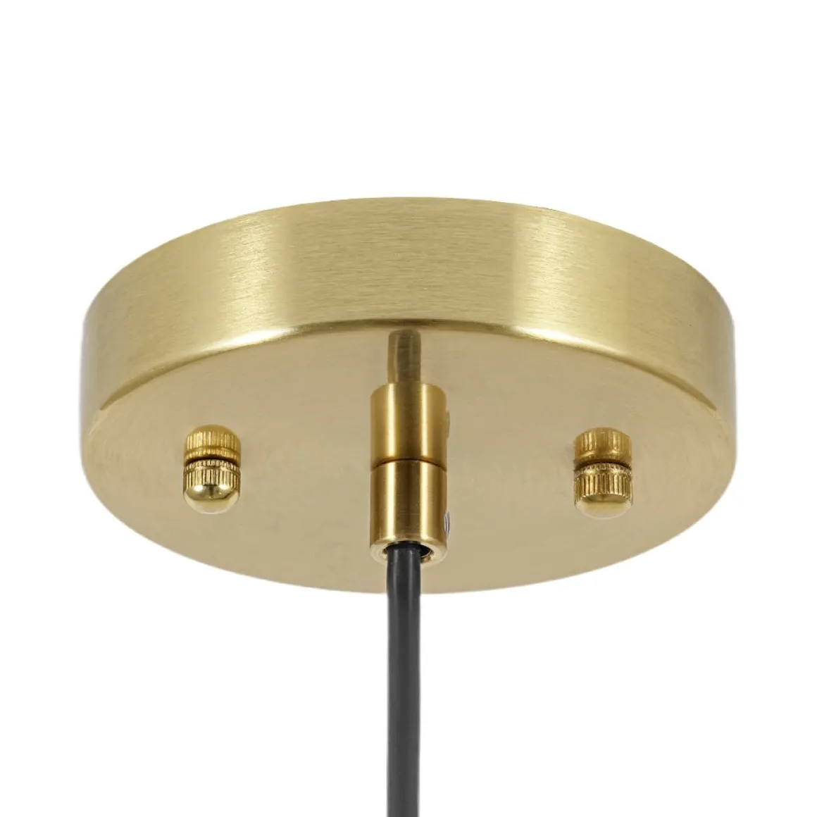 Simple Brass 1-Light Metal Flat Conical Kitchen Pendant