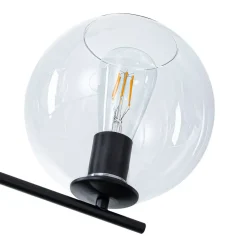 Simple 4-light Clear Glass Globe Round Sputnik Chandelier