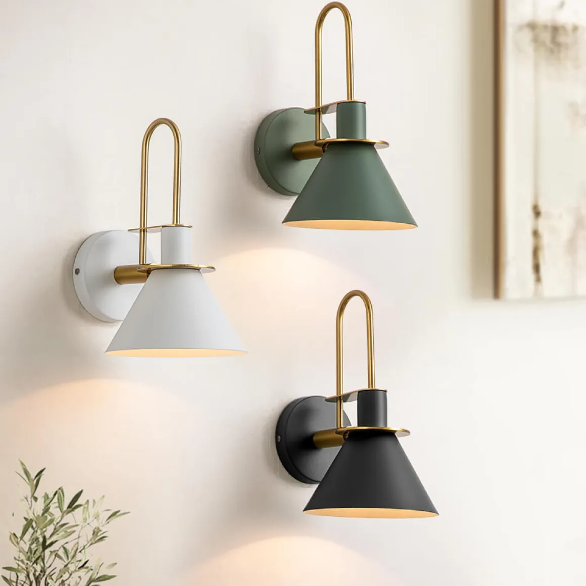 Single Cone Mid-century Wall Light Wall Sconce