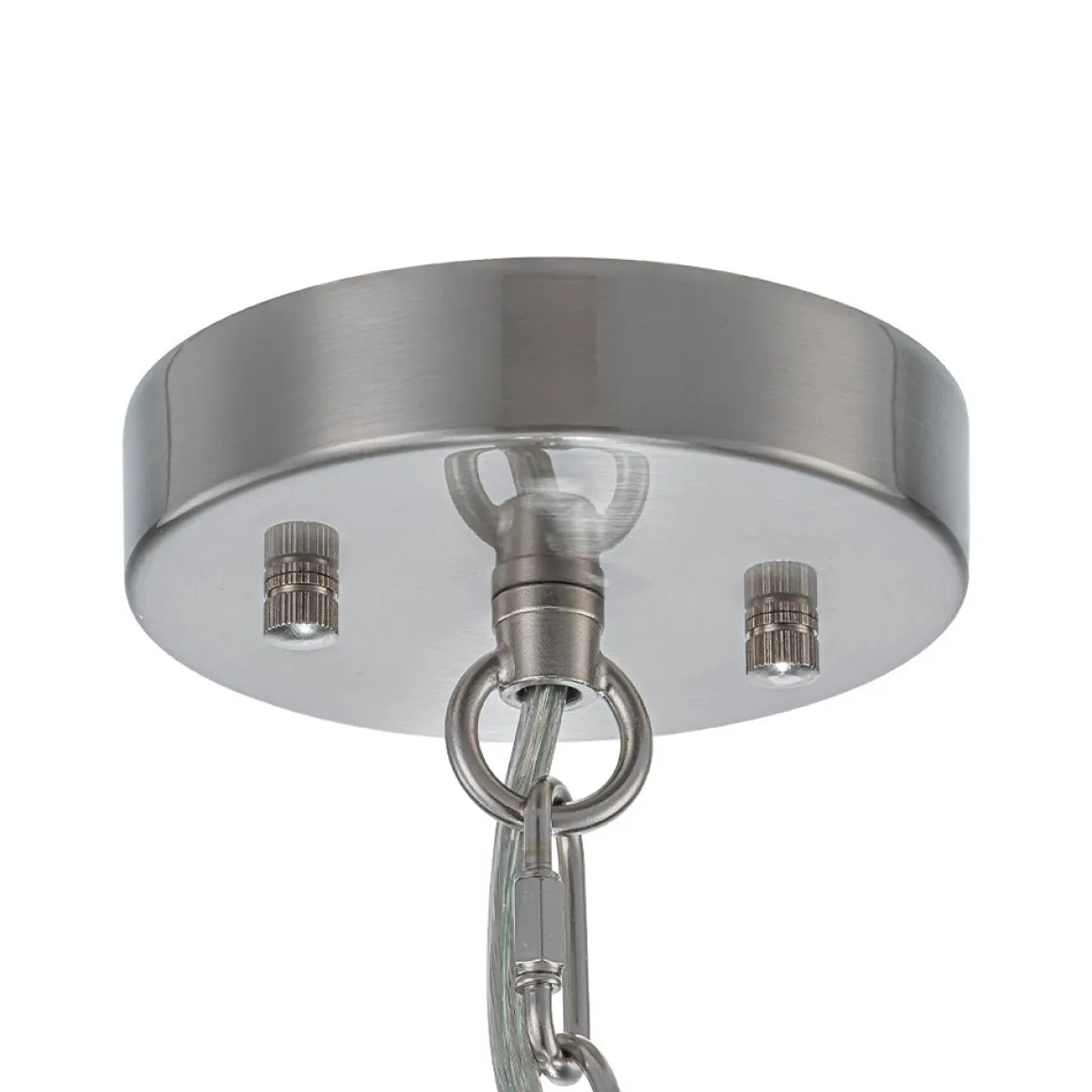 Tiered Hammered Water Glass Round Semi Flush Mount
