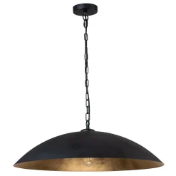 Vintage Oversized Flat Dome Metal Pendant Light
