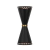 Vintage Up Down Hourglass Flush Mount Wall Light