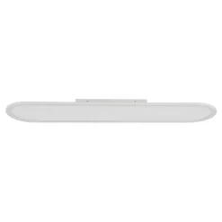 White Long Oval Warm Dimmable LED Semi Flush Mount