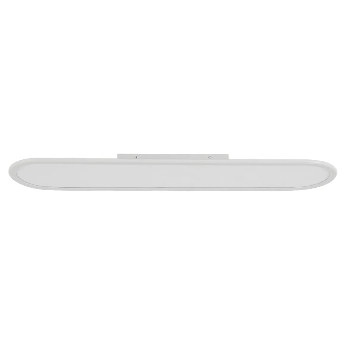 White Long Oval Warm Dimmable LED Semi Flush Mount