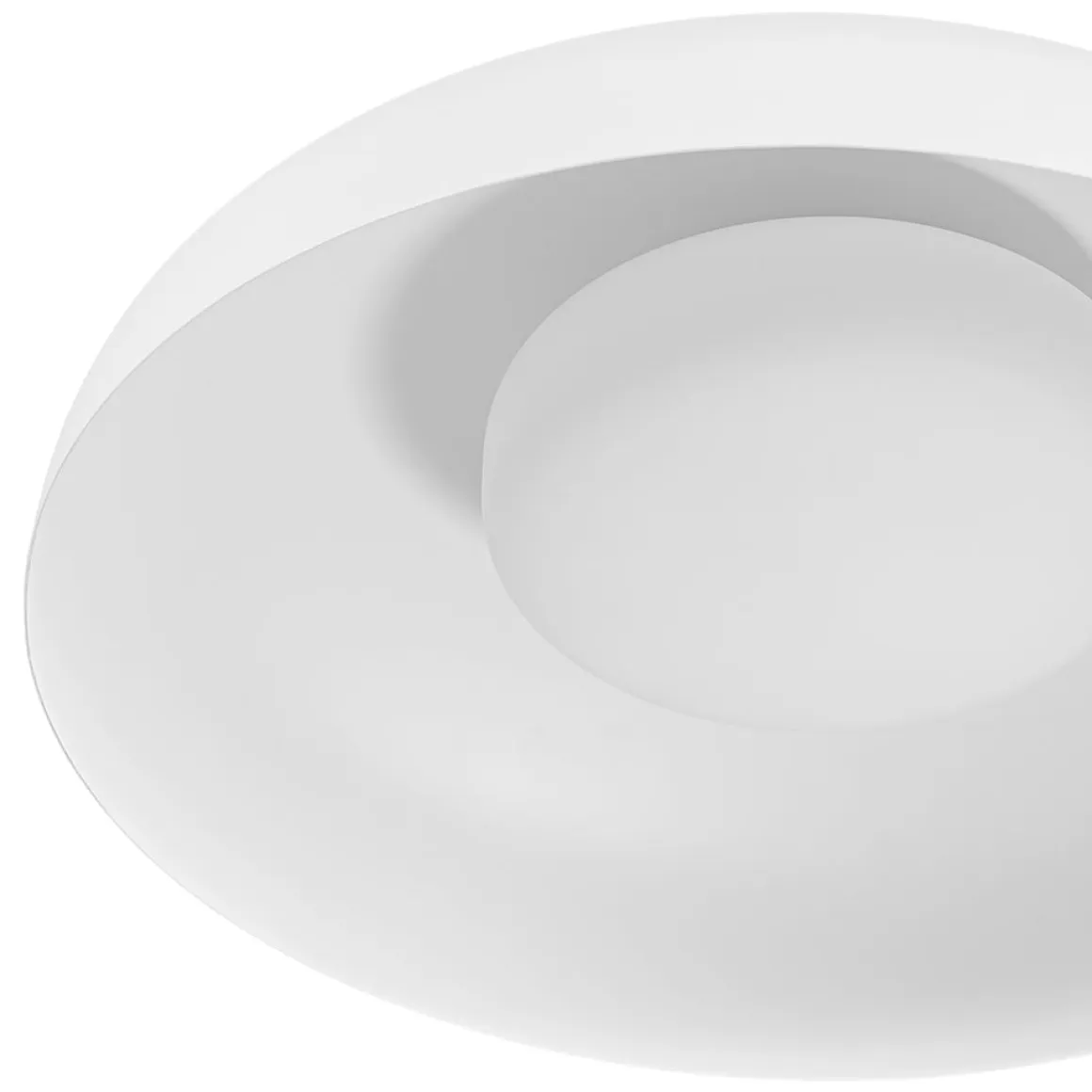 Wide Iron Dome Dimmable LED Semi Flush Ceiling Light