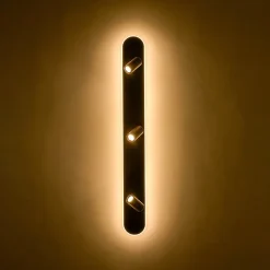 Wood Oval LED Adjustable Spotlight Ceiling Track Light
