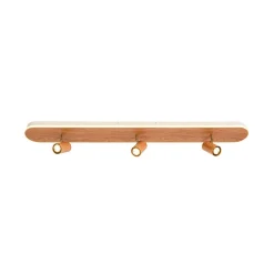 Wood Oval LED Adjustable Spotlight Ceiling Track Light