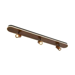 Wood Oval LED Adjustable Spotlight Ceiling Track Light