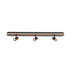 Wood Oval LED Adjustable Spotlight Ceiling Track Light